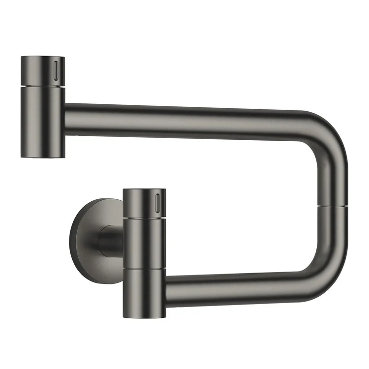 Pot Filler TARA ULTRA Cold Water Valve 1 Knob Brushed Chrome 1 Hole 1.5 Gallons per Minute - Frankwebs