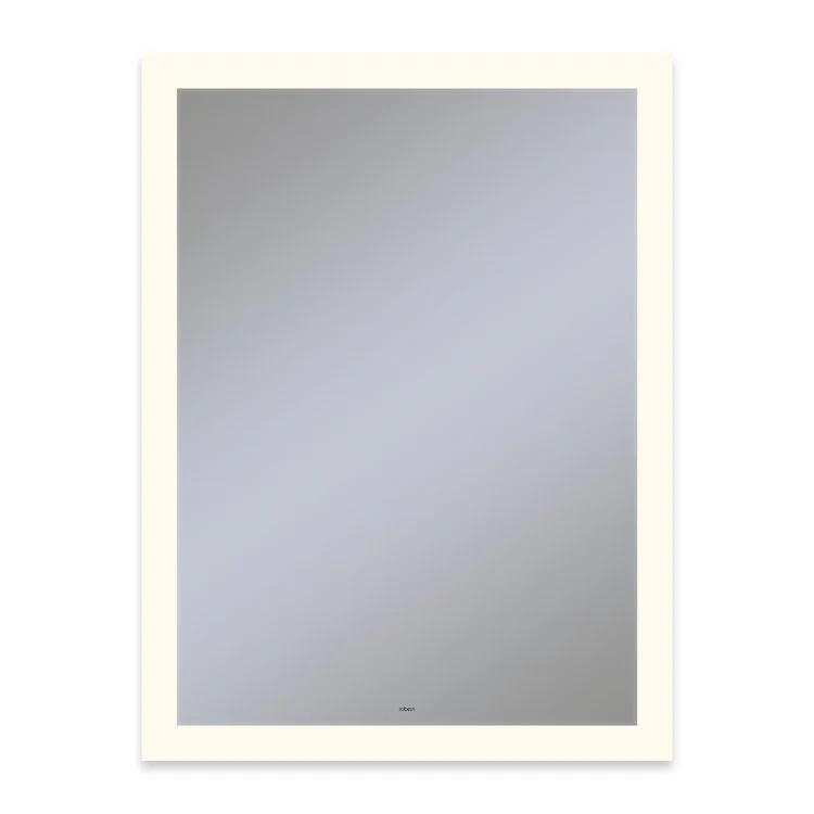 Bathroom Mirror Vitality Perimeter Light Pattern Rectangular 30W x 40H Inch Wall Mount Defogger Included and Color Temperature 3000 Kelvin Warm White Light Title 24 - Frankwebs