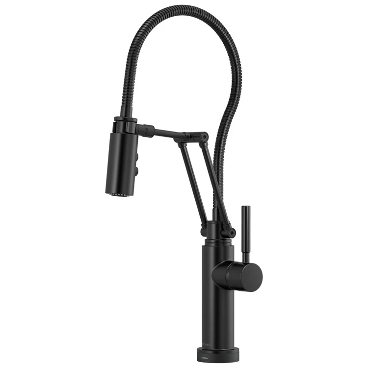 Kitchen Faucet Solna SmartTouch Technology with Finished Semi-Flexible Hose 1 Lever ADA Matte Black 1.8 Gallons per Minute - Frankwebs