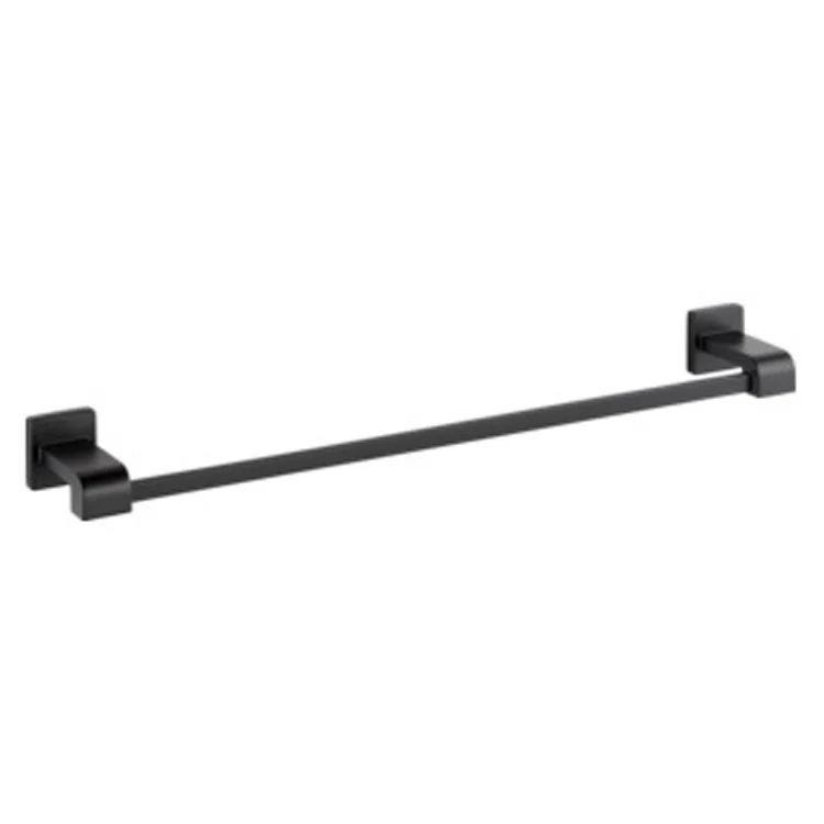 Towel Bar Ara 24 Inch Single Matte Black 3-1/2 Inch Wall Mount - Frankwebs