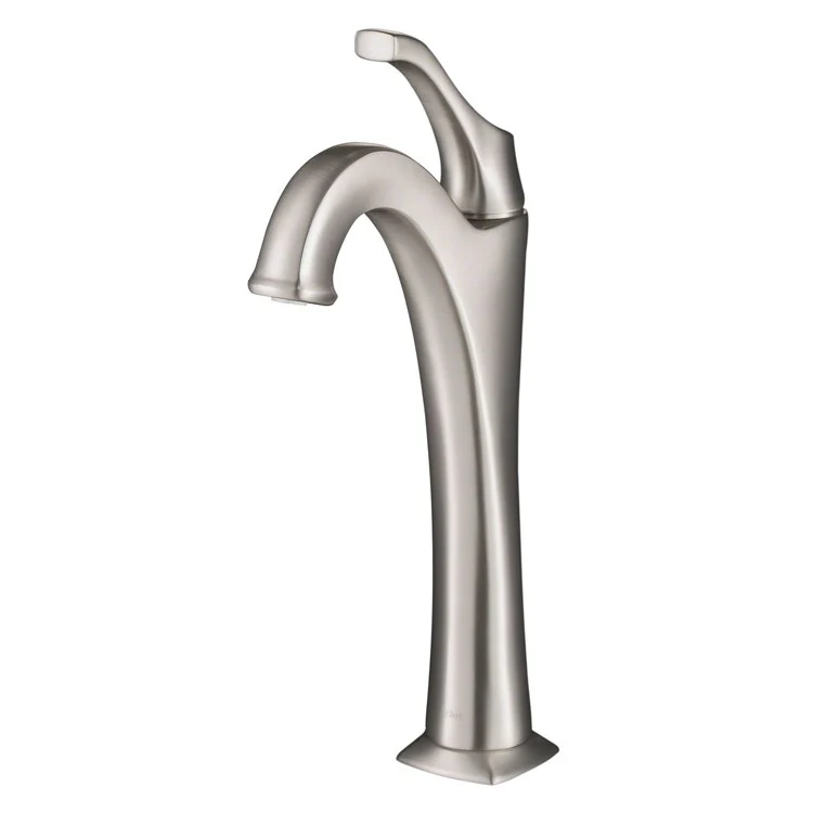 Arlo Spot-Free all-Brite Brushed Nickel Single Handle Vessel Bathroom Faucet with Pop-Up Drain - Frankwebs