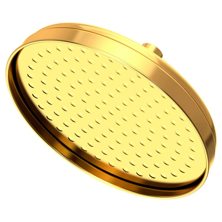 Traditional Single-Function Rainfall Showerhead - Satin Brass PVD - Frankwebs