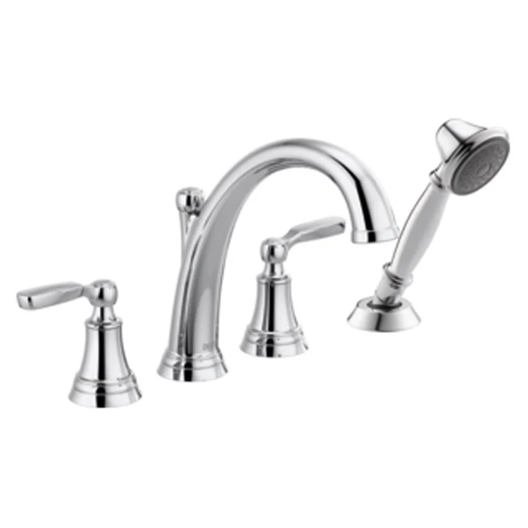 Roman Tub Trim Woodhurst with Handshower Chrome WaterSense ADA 4 Hole - Frankwebs
