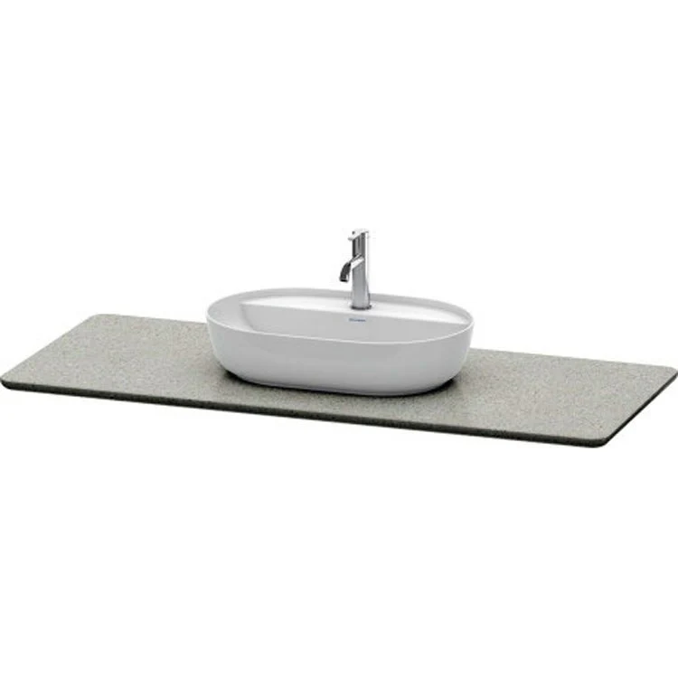 Lavatory Console Luv Quartz Stone Gray Structure Single Basin 54-5/8 x 23-3/8 Inch - Frankwebs