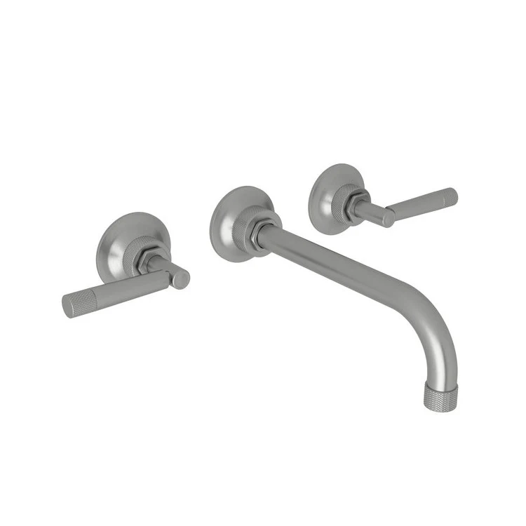 Tub Filler Graceline Wall Mount 8 Inch Spread 2 Lever Satin Nickel - Frankwebs