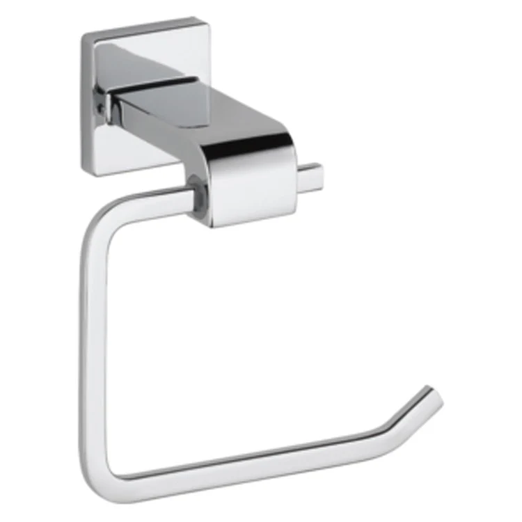 Toilet Paper Holder Ara 1 Post Open Ended Matte Black Metal 6-1/4 Inch 3-1/2 Inch Wall Mount - Frankwebs