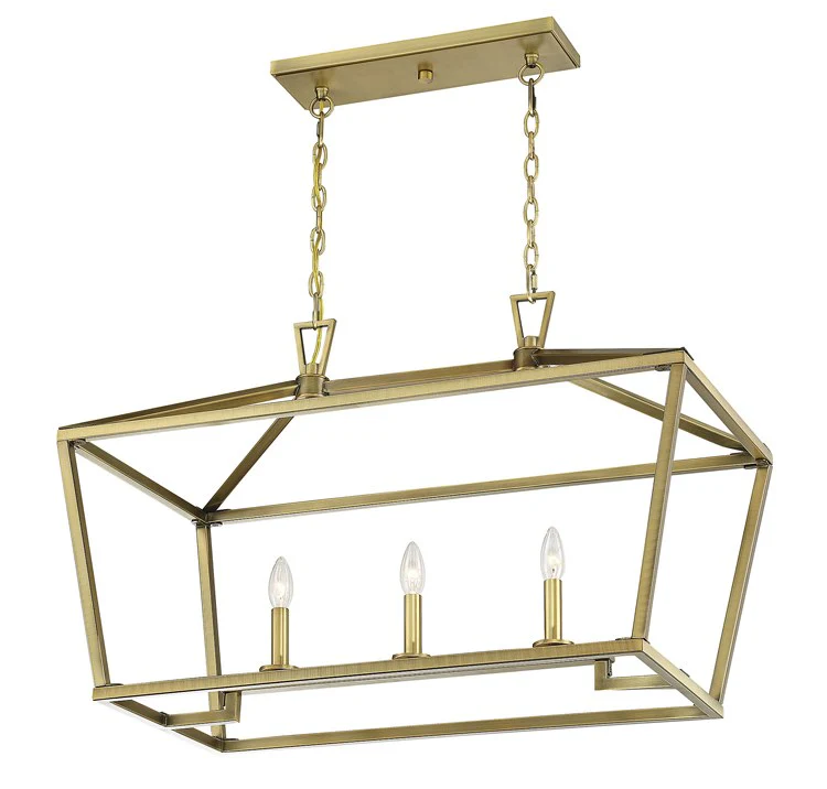 Townsend Three-Light Linear Chandelier - Frankwebs