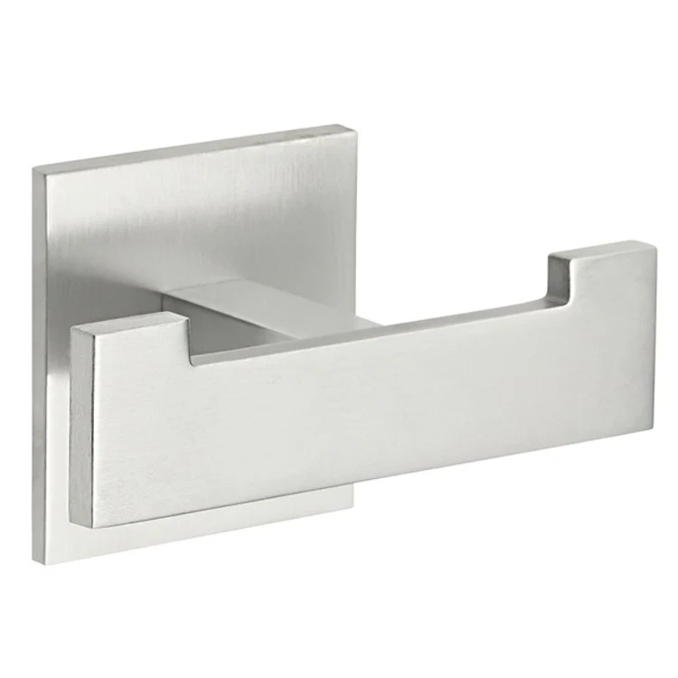 Robe Hook Morro Bay Double Satin Nickel 1-15/16 Inch 1-5/8 Inch Concealed Brass - Frankwebs