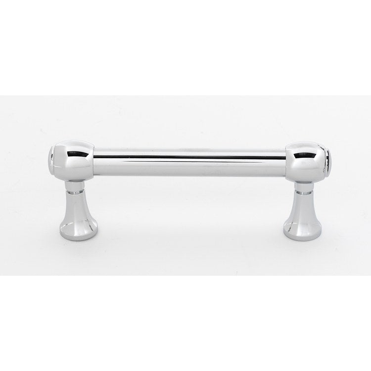Pull Royale Polished Nickel Brass 3 Inch 3-3/4 Inch 1-1/4 Inch - Frankwebs