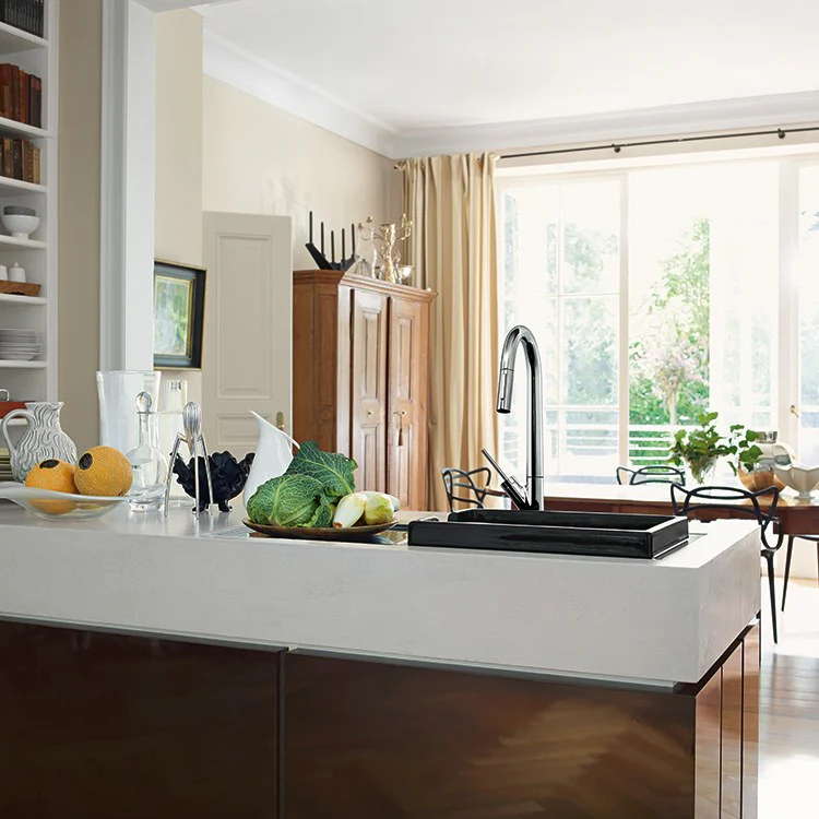 AXOR Starck Pull-Down Kitchen Faucet with Magnetic Docking and Non-Locking Spray Diverter - Frankwebs