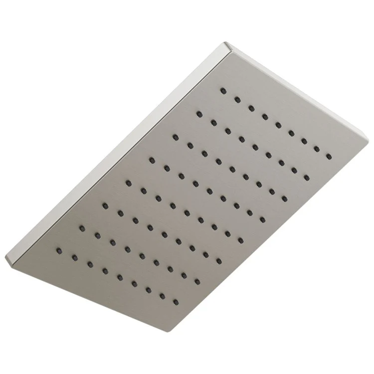 Showerhead Universal Showering 1 Function Rain Can Brilliance Luxe Nickel 11-3/4 Inch 1.75 Gallons per Minute Linear Square - Frankwebs