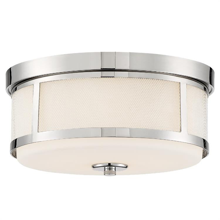 Trevor Two-Light Flush Mount Ceiling Fixture - Frankwebs