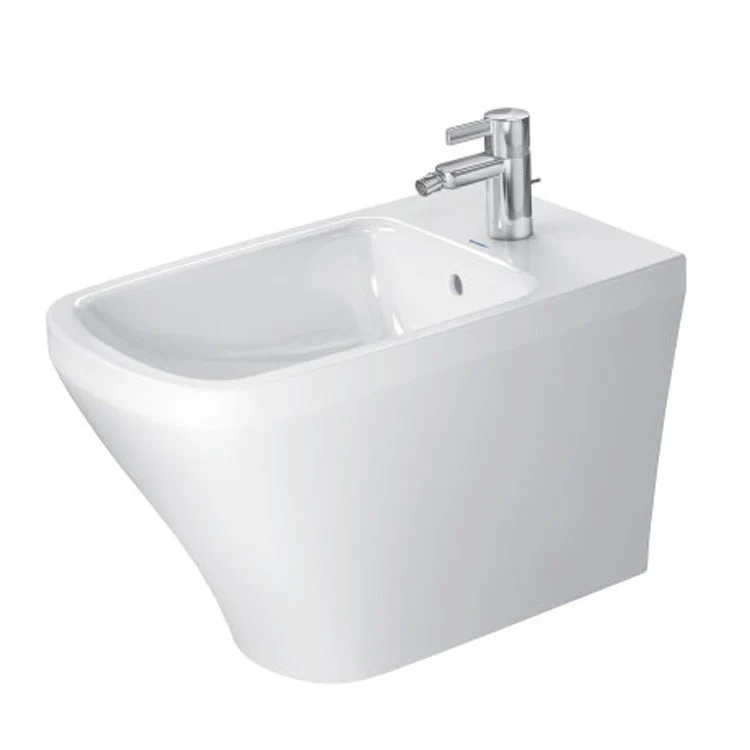 Bidet DuraStyle 1 Hole White Vitreous China Floor Mount 14-5/8 Inch 24-3/4 Inch - Frankwebs