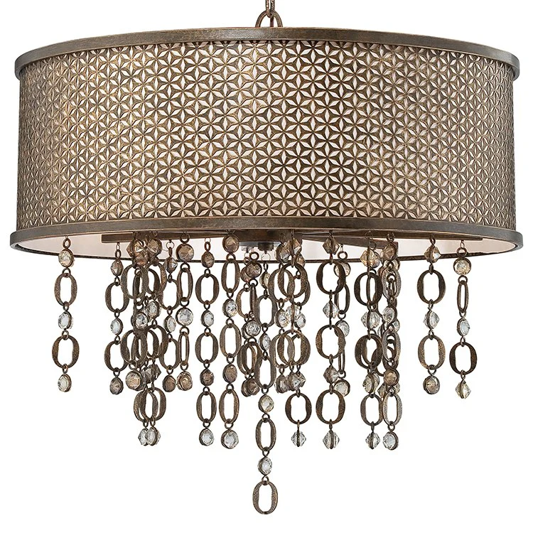 Ajourer Eight-Light Drum Pendant - Frankwebs