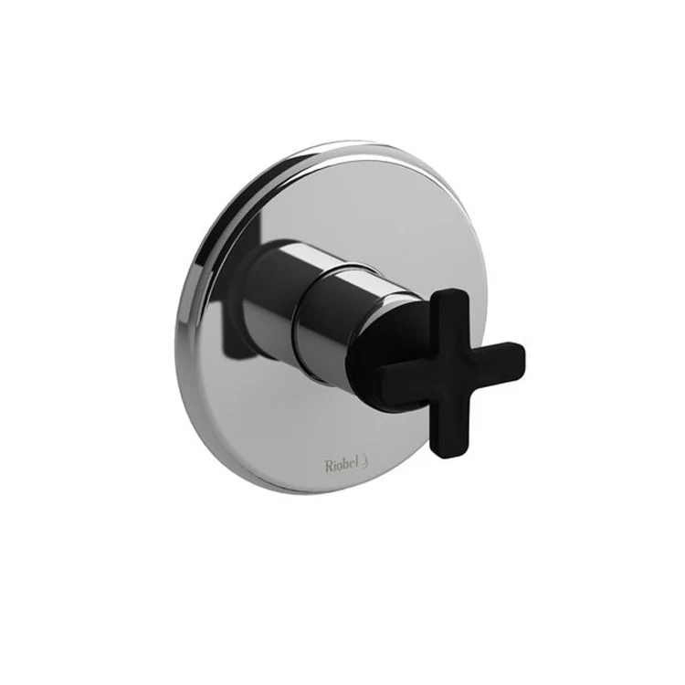 Pressure Balance Valve Trim Momenti Round Type P 1 X-Shaped Brushed Nickel/Black 5.8 Gallons per Minute - Frankwebs