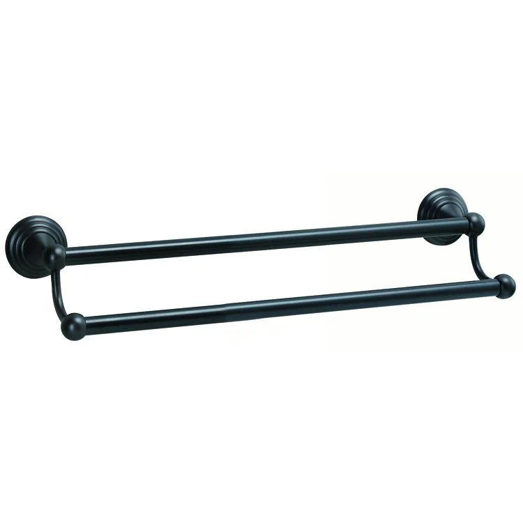 Towel Bar Embassy Bath 24 Inch Double Satin Nickel Brass 5-13/16 Inch - Frankwebs