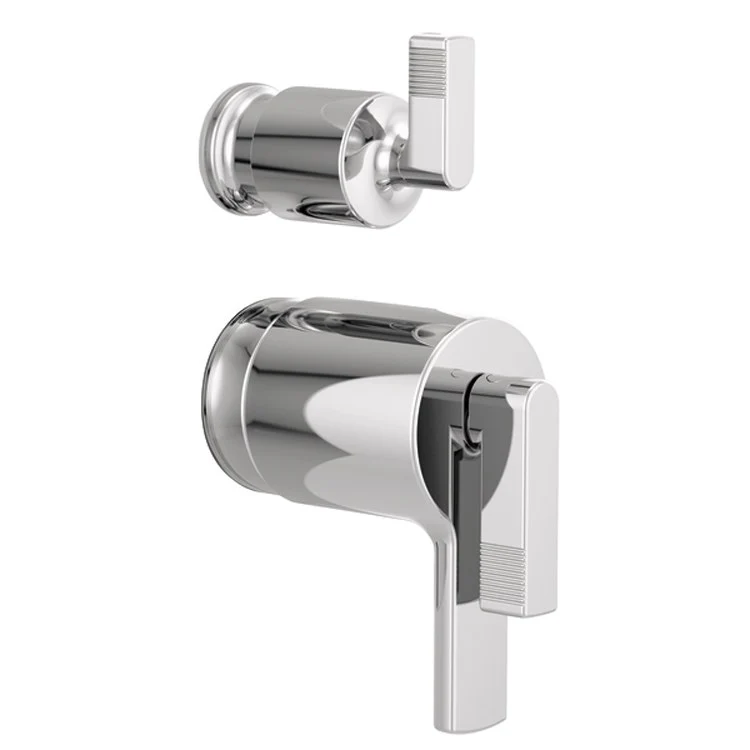 Handle Kit Kintsu Zinc 2 Lever Chrome ADA for TempAssure Thermostatic Valve with Integrated Diverter Trim - Frankwebs