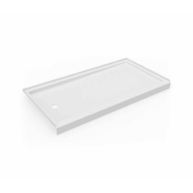 Shower Base Swanstone Alcove Retrofit Rectangular Cloud White 32 x 60 Inch Swanstone Right Drain - Frankwebs