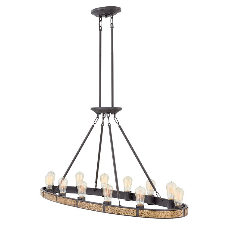 Everett Twelve-Light Linear Chandelier - Frankwebs
