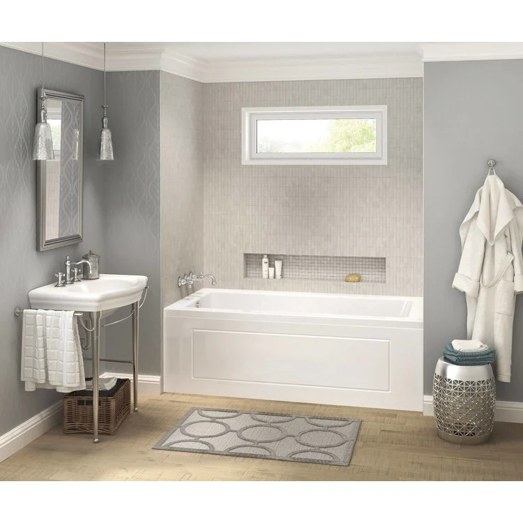 Tub Pose 66 x 36 Inch Alcove Aeroeffect Right Hand White Acrylic - Frankwebs