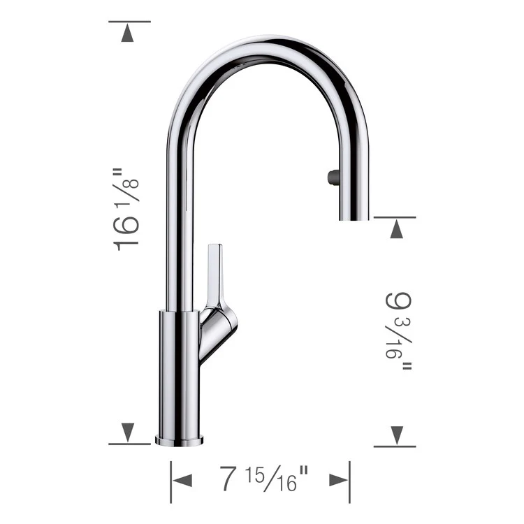 Kitchen Faucet Urbena 1 Lever CALGreen Chrome 1.5 Gallons per Minute - Frankwebs