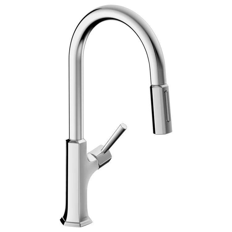 Kitchen Faucet Locarno Magnetic Docking 1 Lever ADA Chrome Pull Down 2 Function 150 Degree Swivel 8-7/8 Inch 1.75 Gallons per Minute - Frankwebs