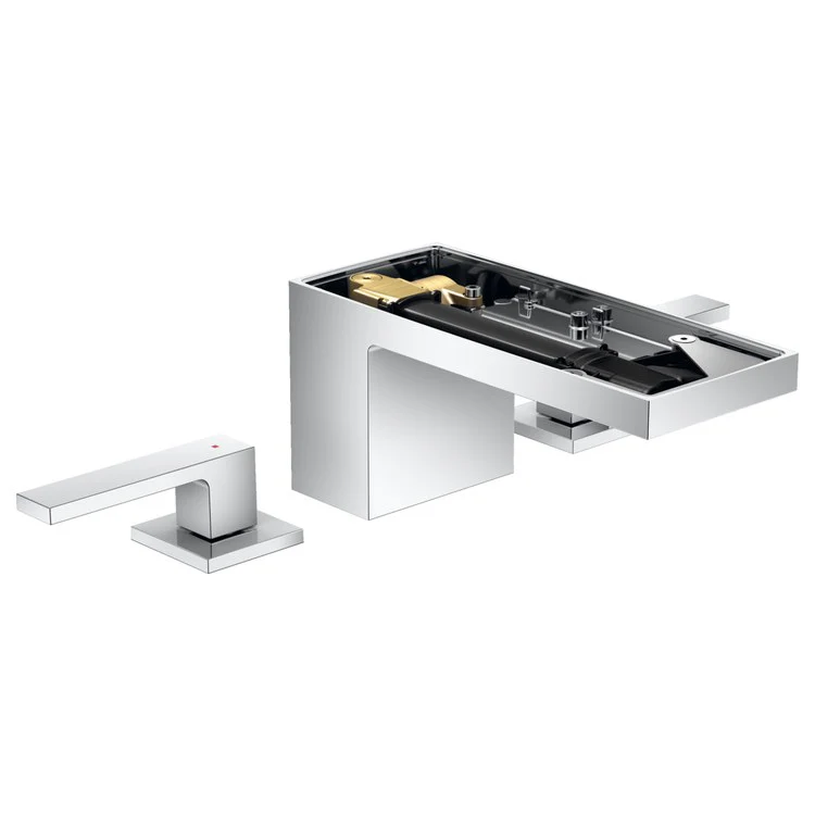 MyEdition 70 Two Handle Widespread Bathroom Faucet with Push Open Drain - Frankwebs