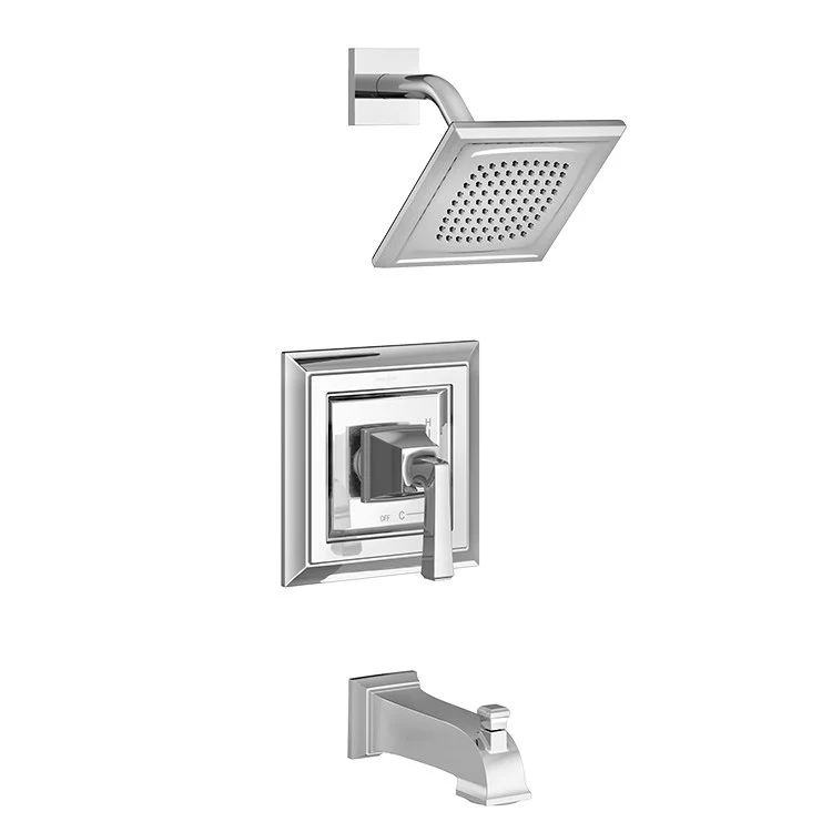 Town Square S Pressure Balance Tub/Shower Valve Trim with Cartridge and Water-Saving Showerhead - Frankwebs