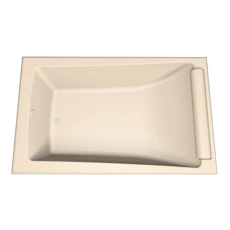 Combination Tub Designer Collection Regal 71 x 34 x 19 Inch Drop-In End Drain Bone Rectangle - Frankwebs
