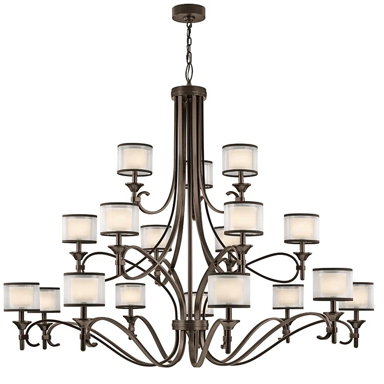 Lacey Eighteen-Light Three-Tier Chandelier - Frankwebs