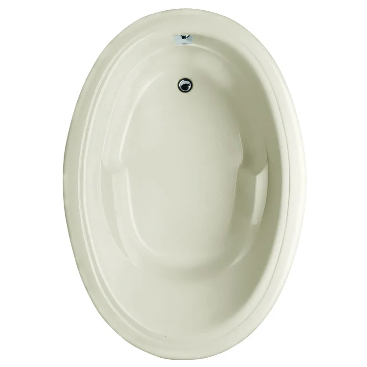 Soaking Tub Studio Collection 60 x 42 Inch Oval Drop-In End Biscuit Acrylic - Frankwebs