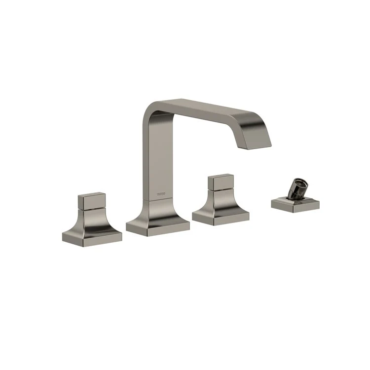 Roman Tub Trim GC Deck Mount with Handshower Outlet 2 Lever Polished Chrome 4 Hole - Frankwebs