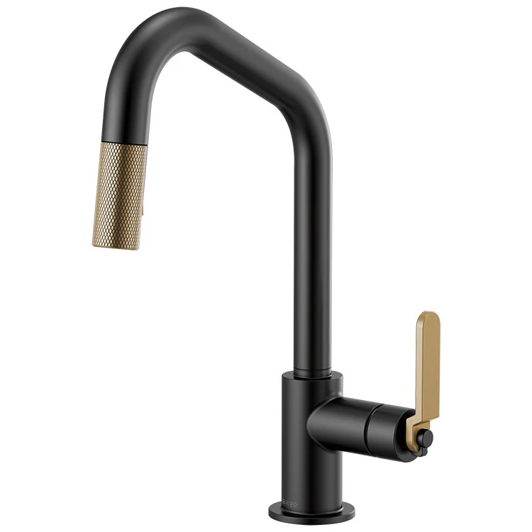 Litze Single Handle Pull Down Faucet with Angled Spout/Industrial Handle - Frankwebs