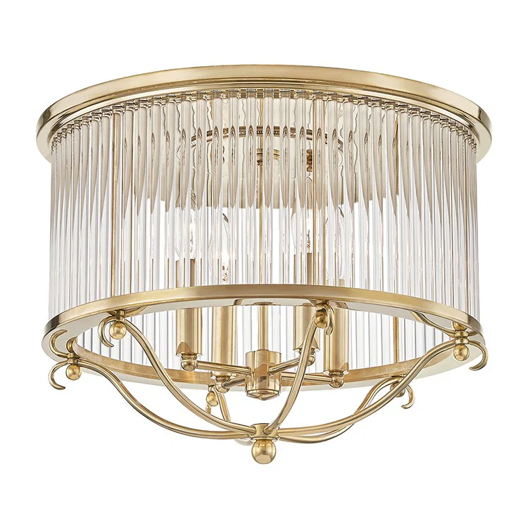 Glass No.1 Four-Light Semi-Flush Mount Ceiling Fixture by Mark D. Sikes - Frankwebs
