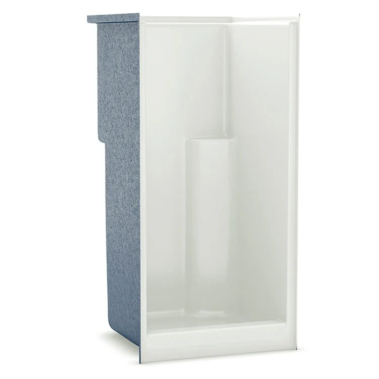 Shower Module 36 Inch AcrylX Biscuit 1 Pieces Twin/Elevated Corner Shelves - Frankwebs