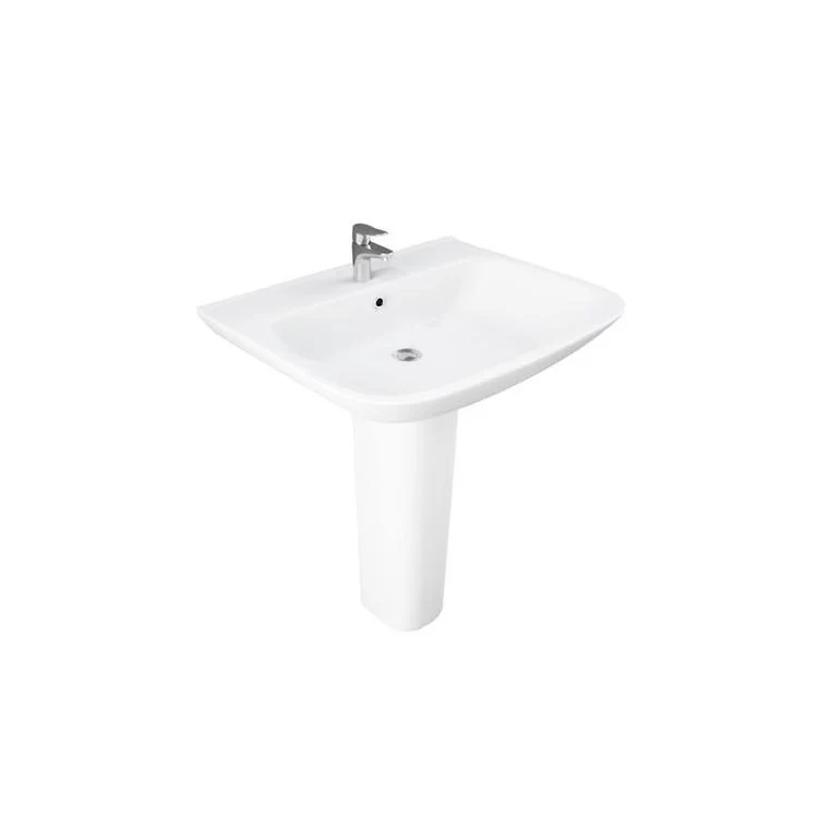 Pedestal White Eden 650 Lavatory Vitreous China - Frankwebs