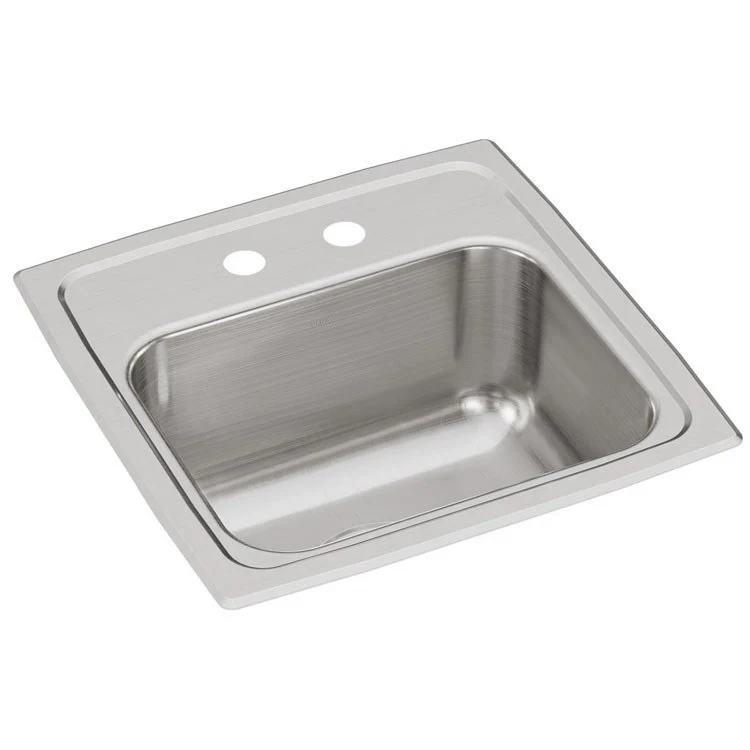 Hospitality Sink 15 x 15 Inch Single Bowl 2 Hole Drain Size 3-1/2 Inch Bowl Dimension 12 x 9-1/4 x 7 Inch - Frankwebs