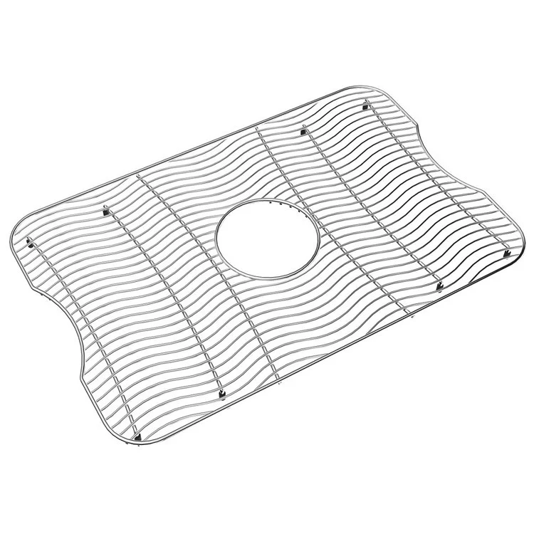 Sink Grid Bottom Grid 23 x 15 Inch Polished Stainless Steel for Fits Bowl Size 24x16 Inch Bowls with Center Drain Opening - Frankwebs