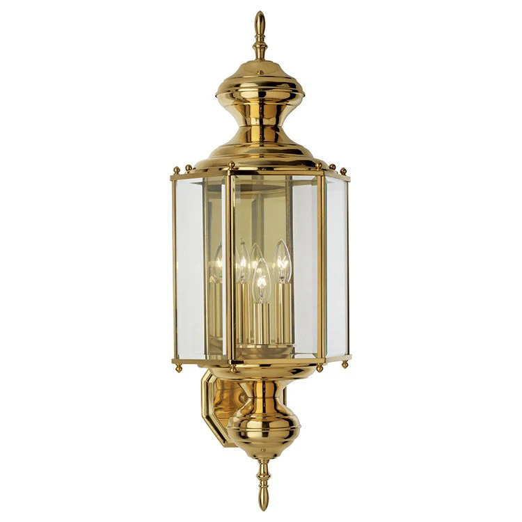 BrassGuard Three-Light Wall Lantern - Frankwebs
