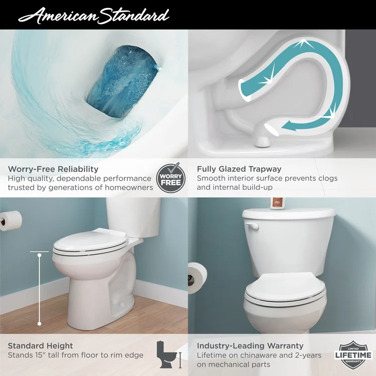 Colony Round 2-Piece Toilet with Left-Hand Lever/12