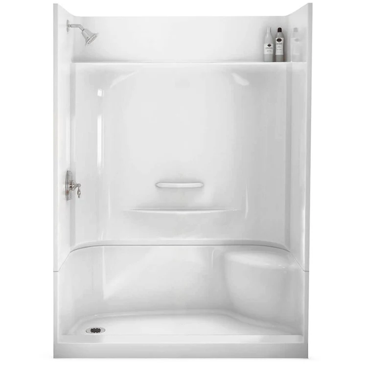 Shower Module 59-3/4 x 33-1/2 x 80-1/8 Inch AcrylX White 4 Pieces Right Hand - Frankwebs