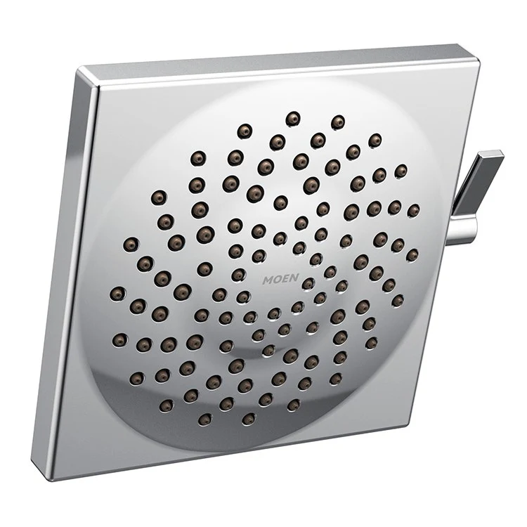 Showerhead Velocity 2 Function Square Brushed Gold 8-1/2 Inch 2.0 Gallons per Minute Rain & Rinse Metal - Frankwebs