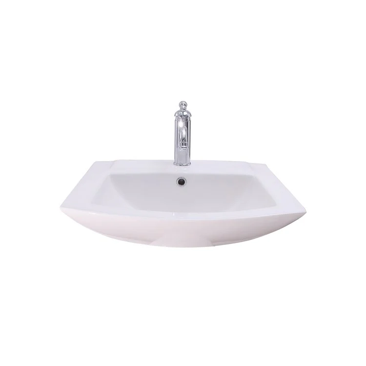 Lavatory Sink Burke Wall Hung 19-1/4 Inch Rectangle White - Frankwebs