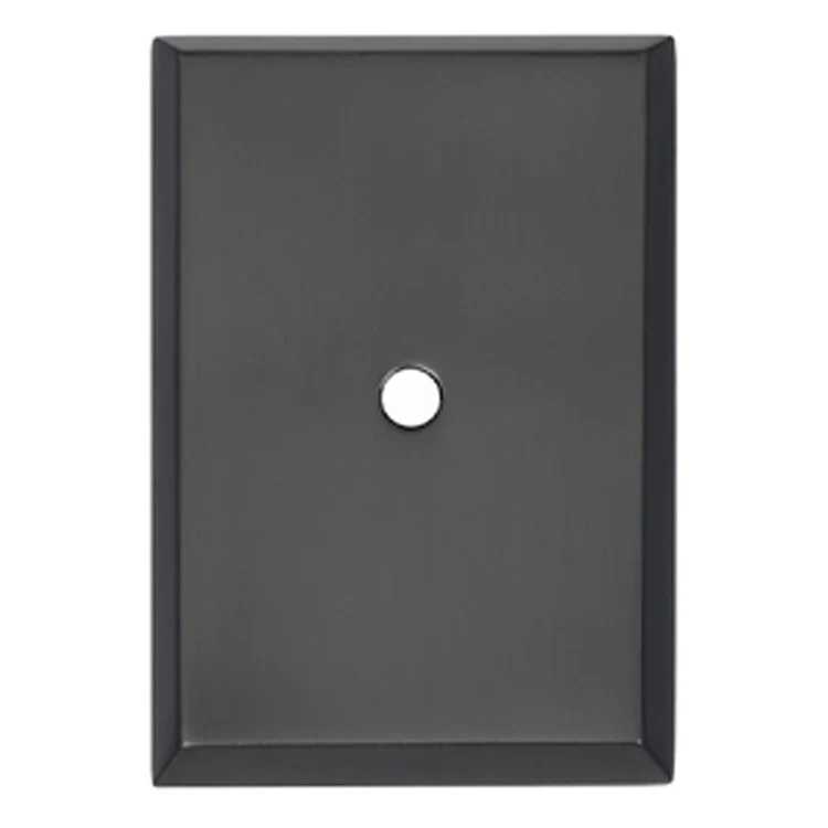 Backplate A610-38 1-1/2 x 2-1/4 Inch Matte Black Brass - Frankwebs