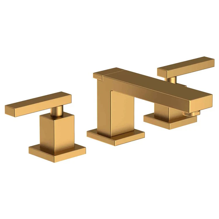 Lavatory Faucet Skylar Widespread 8 to 20 Inch Spread 2 Lever ADA WaterSense Satin Bronze PVD 1.2 Gallons per Minute Pop-Up 3 Hole - Frankwebs