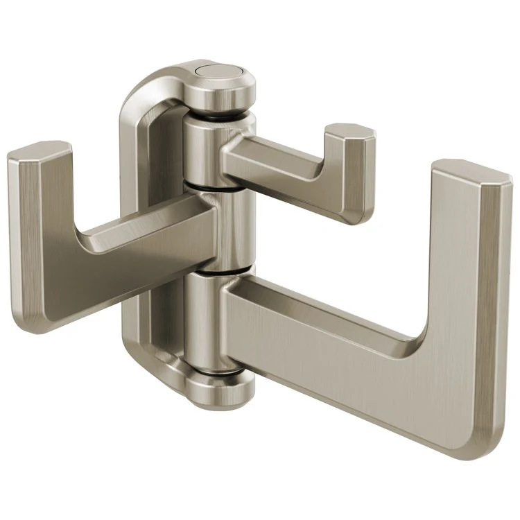 Robe Hook Levoir 3 Hook Polished Chrome 3-1/8 Inch 4-3/8 Inch Wall Mount Zinc - Frankwebs