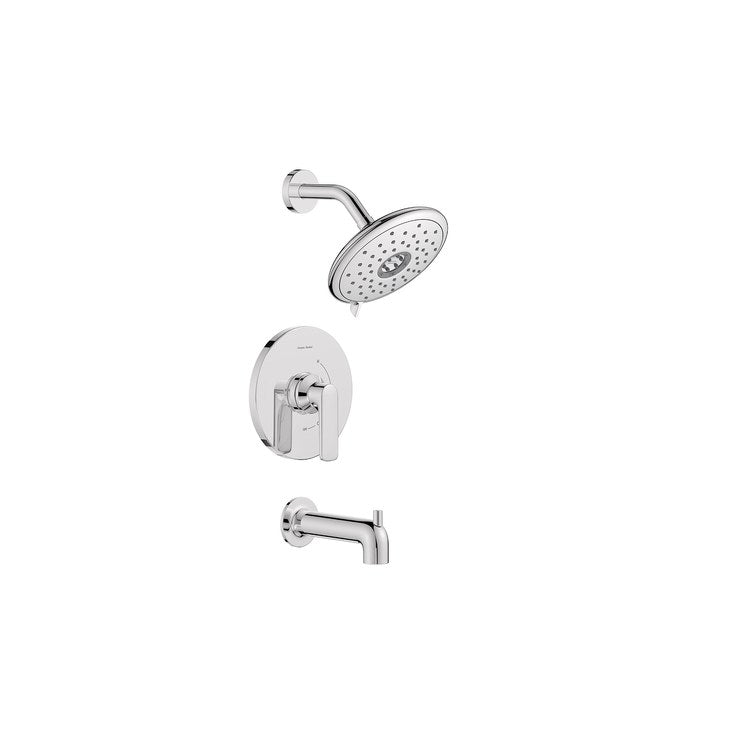 Tub and Shower Trim Aspirations 1 Lever Chrome WaterSense ADA Includes 1.8 GPM Single Function Shower Head/Double Ceramic Disks Pressure Balance Cartridge Brass - Frankwebs