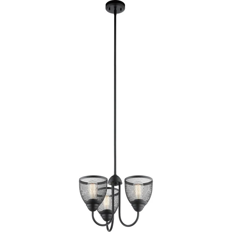 Voclain Three-Light Chandelier/Semi-Flush Mount Ceiling Fixture - Frankwebs