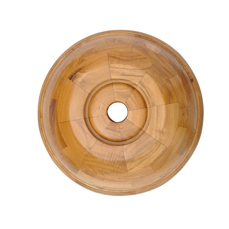 Vessel Cocora Above Counter 17-1/8 Inch Teak Natural Wood - Frankwebs