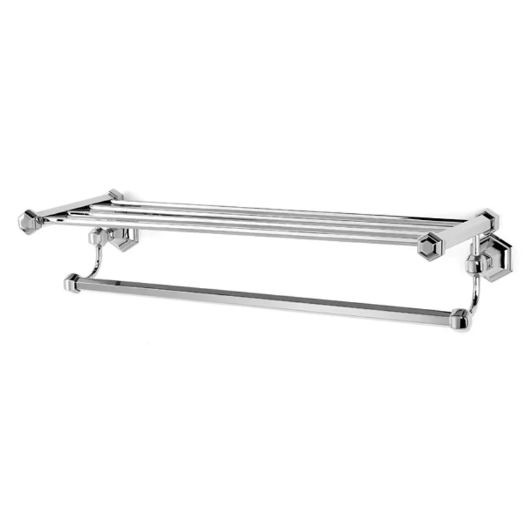 Towel Rack Nicole Bath Polished Chrome 24 Inch Brass 9-3/8 Inch Concealed Wall Mount - Frankwebs